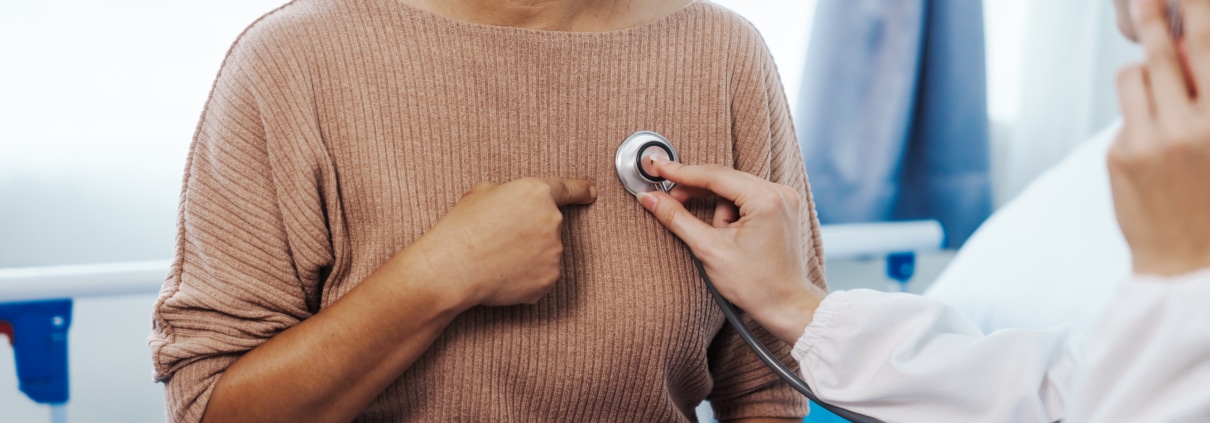 Female doctor examined patient health peace of mind.