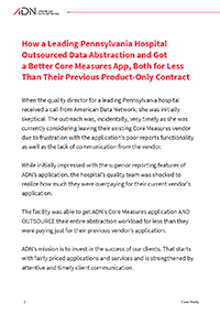 Core Measures and Registries Data Abstraction Case Study page 2