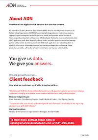 Core Measures and Registries Data Abstraction Case Study page