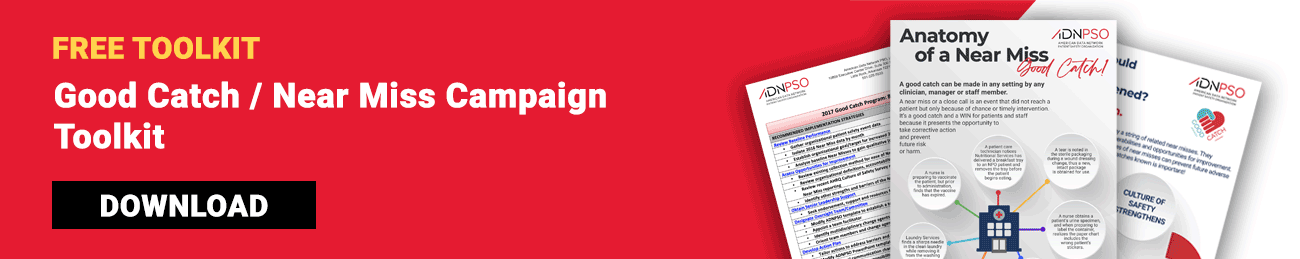 ADN's Good Catch/Near Miss Campaign Toolkit Banner