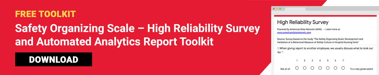 ADN's High Reliability Survey Toolkit Banner
