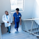a doctor and nurse discussing a culture of safety in healthcare