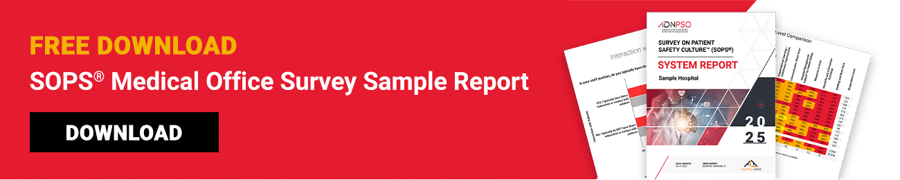 ADN's SOPS® Medical Office Survey Sample Report
