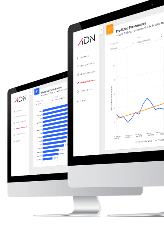 Healthcare Data System on multiple computer screens